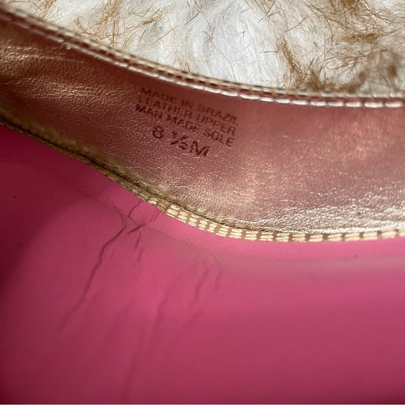 Lilly Pulitzer metallic leather peeptoe wedge - Picture 8 of 8